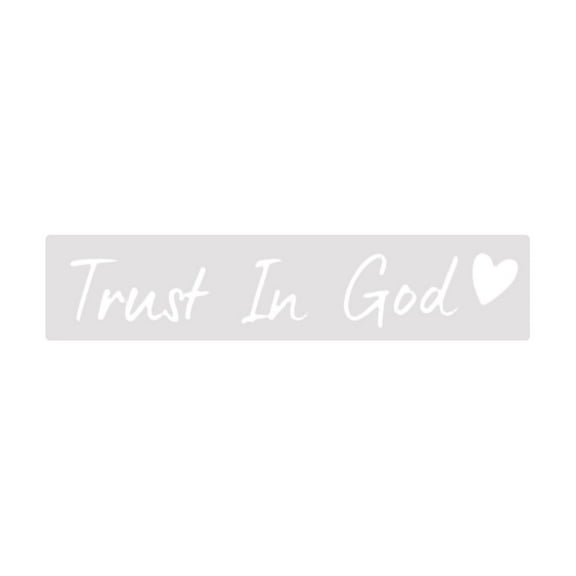 Trust In God Driving Safe Mirror Sticker â Rear View Mirror Sticker - Car Mirror Stickers, Durable Car Decal for Rear View Mirrors & Vehicle Windows (1 PCS)