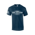 thumbnail image 1 of Trust God Not Government Christian American Flag Mens Christian Short Sleeve T-Shirt Graphic Tee-Heather Navy-xxl, 1 of 4