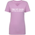 thumbnail image 1 of Trust God Not The Government Womens V-Neck T-Shirt, 1 of 3