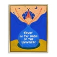 thumbnail image 1 of Trust In Magic Of Universe Gold Framed Floater Canvas Wall Art, design by Nabeela Rumi, 1 of 10