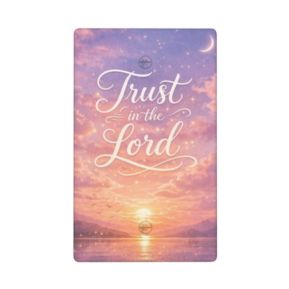 Trust In The Lord Decorative Blank Wall Plate Cover, Polycarbonate Switch Plate