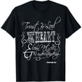 thumbnail image 1 of Trust In The Lord Proverb 3:5 Christian T-Shirt Bible Quotes Black 4X-Large, 1 of 4