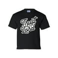 thumbnail image 1 of Trust In The Lord Youth Unisex Kids Christian Short Sleeve T-shirt Graphic Tee Graphic Tee-Black-medium, 1 of 4