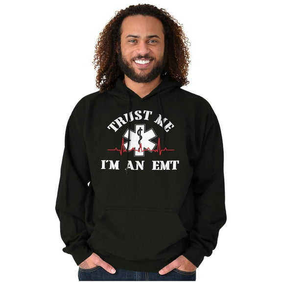 Trust Me An EMT Emergency Medical Tech Hoodie Sweatshirt Women Men Brisco Brands S