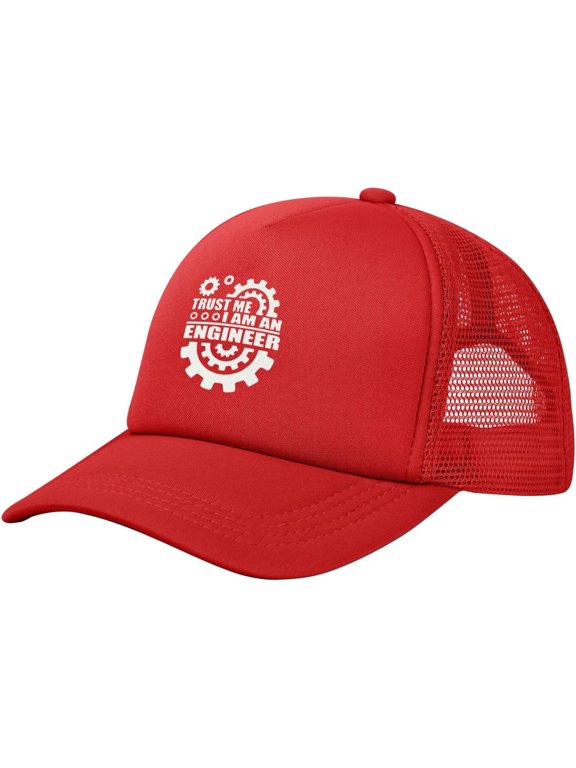 Trust Me I Am A Nuclear Engineer Mesh Back Hat for Men Women Adjustable Cool Baseball Cap Black Trucker Hat