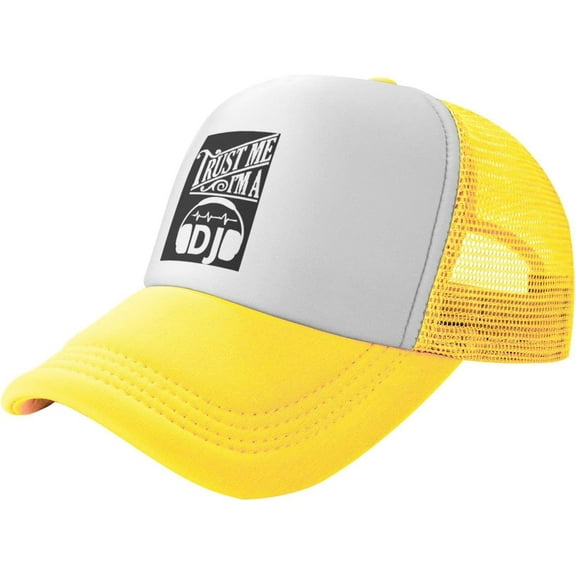 Trust Me I'm A Dj Unisex Baseball Cap Vintage Men Women Low Profile Trucker Hats Adjustable,Black