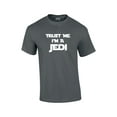 thumbnail image 1 of Trust Me I'm A Jedi Short Sleeve T-shirt Funny Retro Humorous Saracastic -Charcoal-XL, 1 of 6