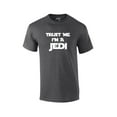 thumbnail image 1 of Trust Me I'm A Jedi Short Sleeve T-shirt Funny Retro Humorous Saracastic -HeatherGray-Large, 1 of 4