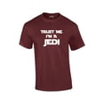 thumbnail image 1 of Trust Me I'm A Jedi Short Sleeve T-shirt Funny Retro Humorous Saracastic -Maroon-XXXL, 1 of 4