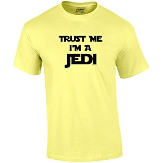 Trust Me I'm A Jedi Short Sleeve T-shirt, Funny Short Sleeve T-shirts-White-5Xl