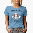 thumbnail image 1 of Trust Me I'm a Nurse, Unicorn, Baby Blue T-Shirt, Small, 1 of 5