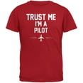 thumbnail image 1 of Trust Me Im A Pilot Red Adult T-Shirt - Medium, 1 of 1