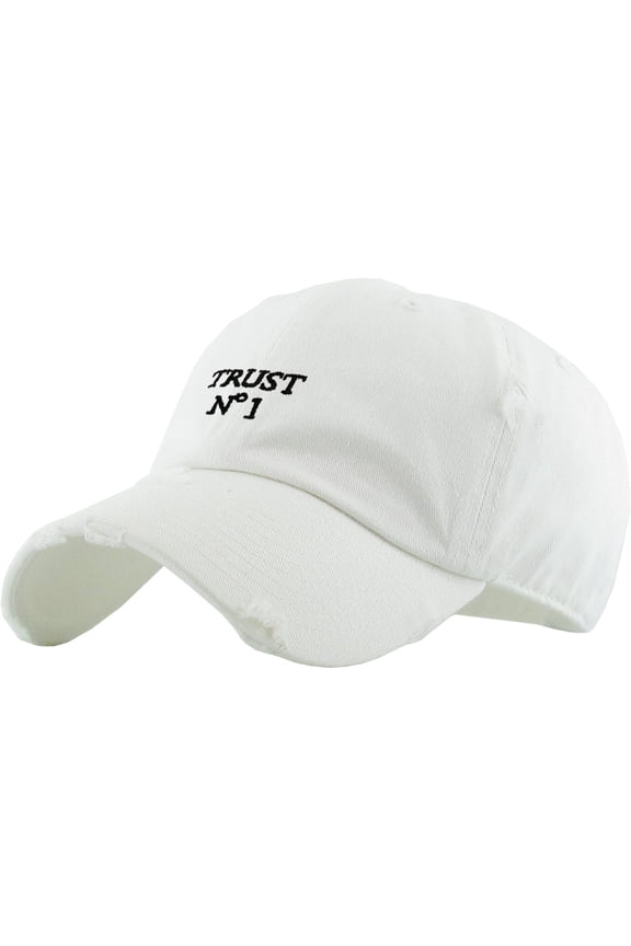 Trust No 1 Vintage Distressed Dad Hat Baseball Cap Polo Style