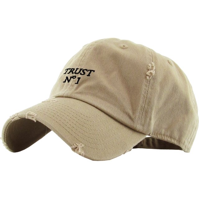 Trust No 1 Vintage Distressed Dad Hat Baseball Cap Polo Style