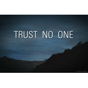 Trust No One Poster by Pointless Posters