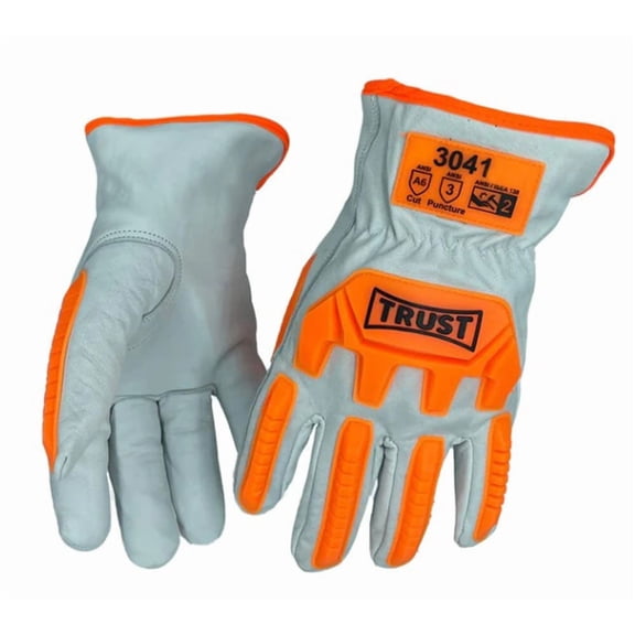 Trust Protection Cut Level A6 Tpr Back Select Goatskin Drivers Gloves Large