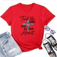 thumbnail image 1 of Trust The Lord With All Your Heart Women's T-Shirt – Christian Bible Verse Graphic Tee, Faith-Based Inspirational Proverbs 3:5 Top, 1 of 5