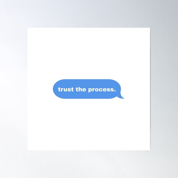 Trust The Process Poster Wall Art, Modern Wall Decor For Living Room Bedroom, 30x30 UNFRAMED