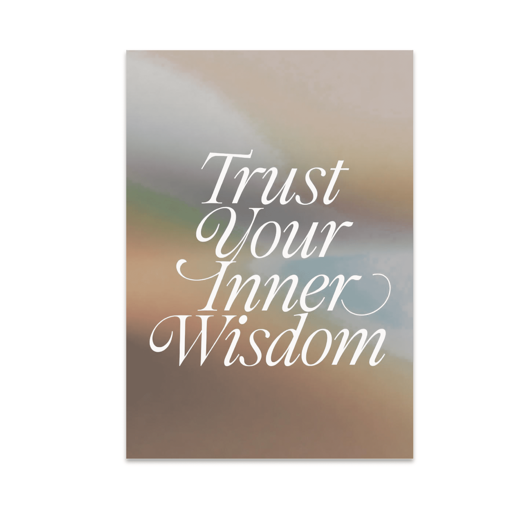 Trust Your Inner Guide Vector Trust Your Inner Wisdom Empowerment Poster - Mindfulness Enthusiast ...