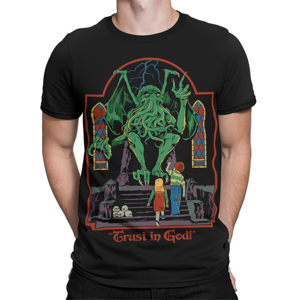 Trust in God 80s Faith Themed T Shirt #SR#T433 - Walmart.com