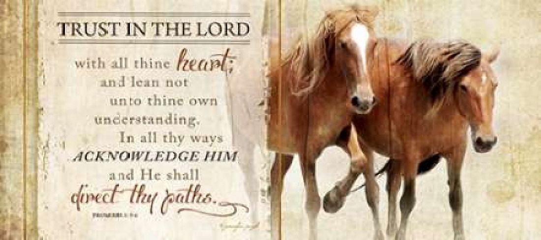 Trust in the Lord Canvas Art - Jennifer Pugh (10 x 20)