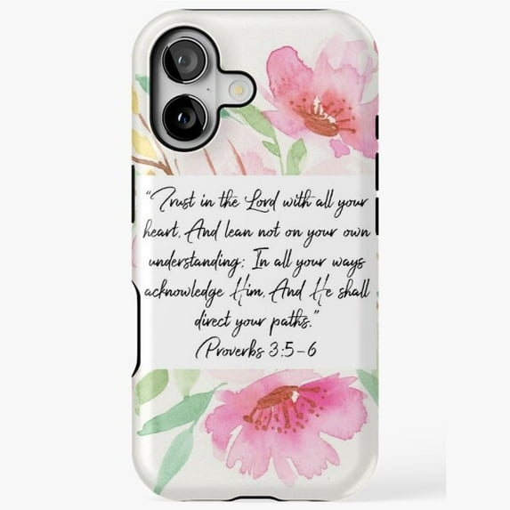 Trust in the Lord Scripture Bible Verse Faith Case for iPhone 17 to 11 Pro Max
