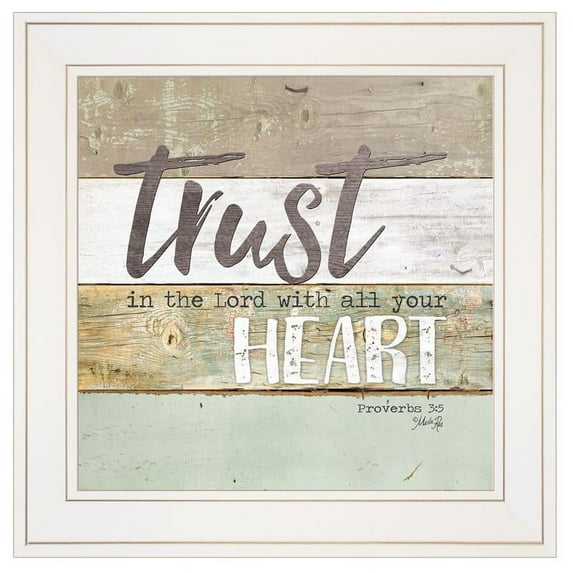 Trust in the Lord by Marla Rae Printed Wall Art Wood Multi-Color