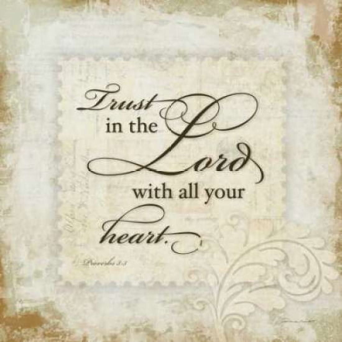 Trust the Lord Canvas Art - Stephanie Marrott (24 x 24)