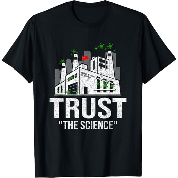 "Trust the Science" | Satire | Rebellious | Sarcastic T-ShirtMen and women, Black T-shirt, size: Extra large S-4XL