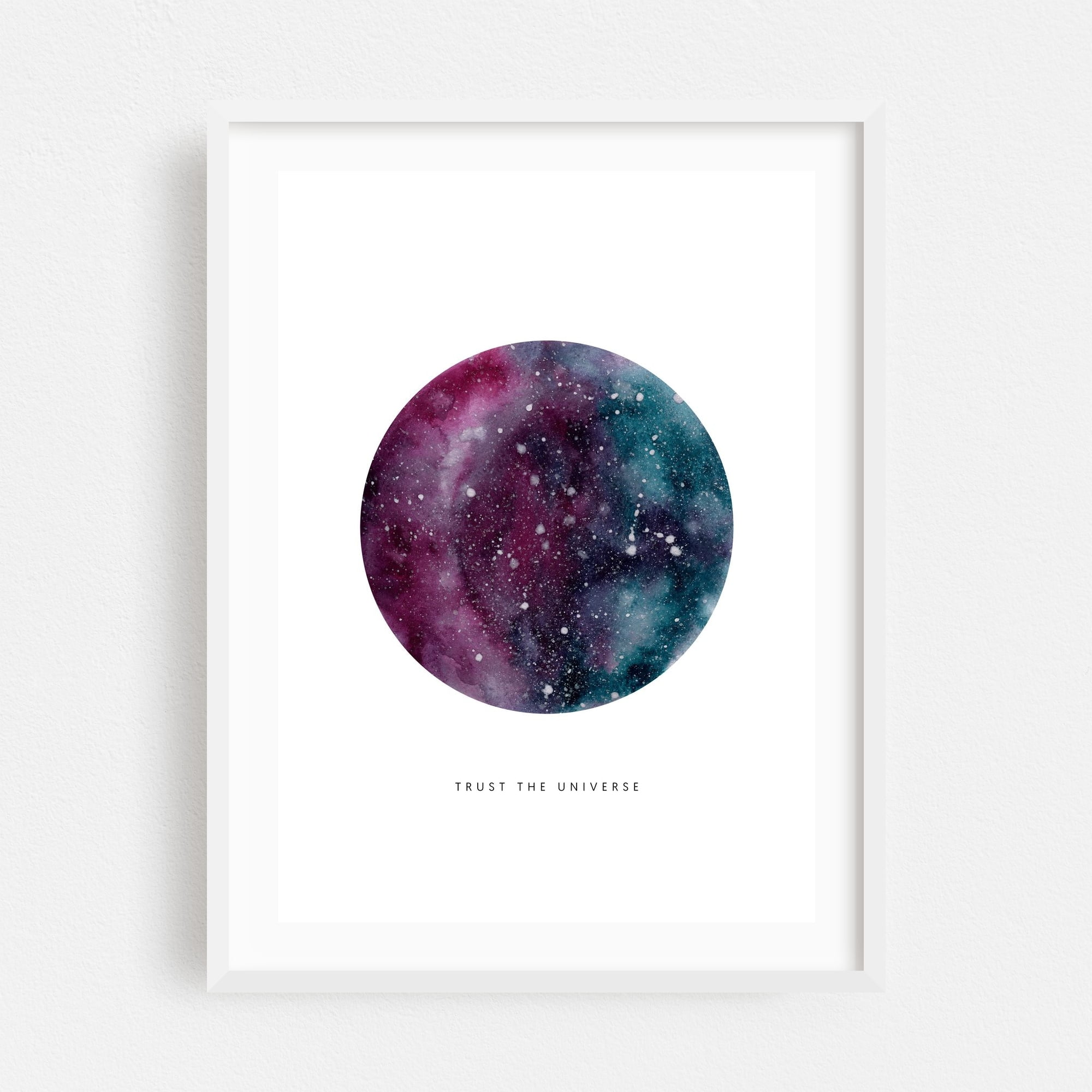 Trust the Universe - Collage Space Cosmic Quote Night Sky Stars ...