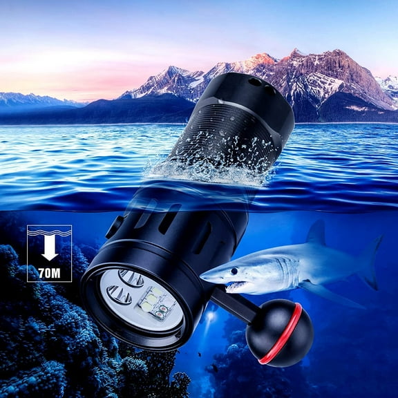 TrustFire DF35 LED Diving Flashlight,2350 Lumens Underwater Fill Light Photography Light,for Underwater Photography Scuba Diving