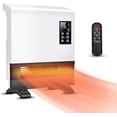 thumbnail image 1 of Trustech Electric Space Heater, Wall Mounted Room Heater with Standing Base, Energy Saving, Timer, Quick Heat Electric Heater, 3 Modes, Wall Heater for Bedroom, Bathroom, Office, Basement Heater, 1 of 8