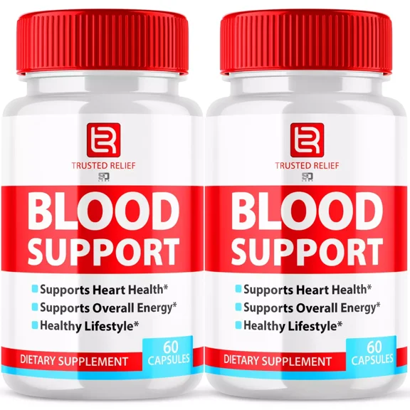 Trusted Relief Advanced Blood Support Formula, Extra Strength Glycogen Supplement 120 Capsules