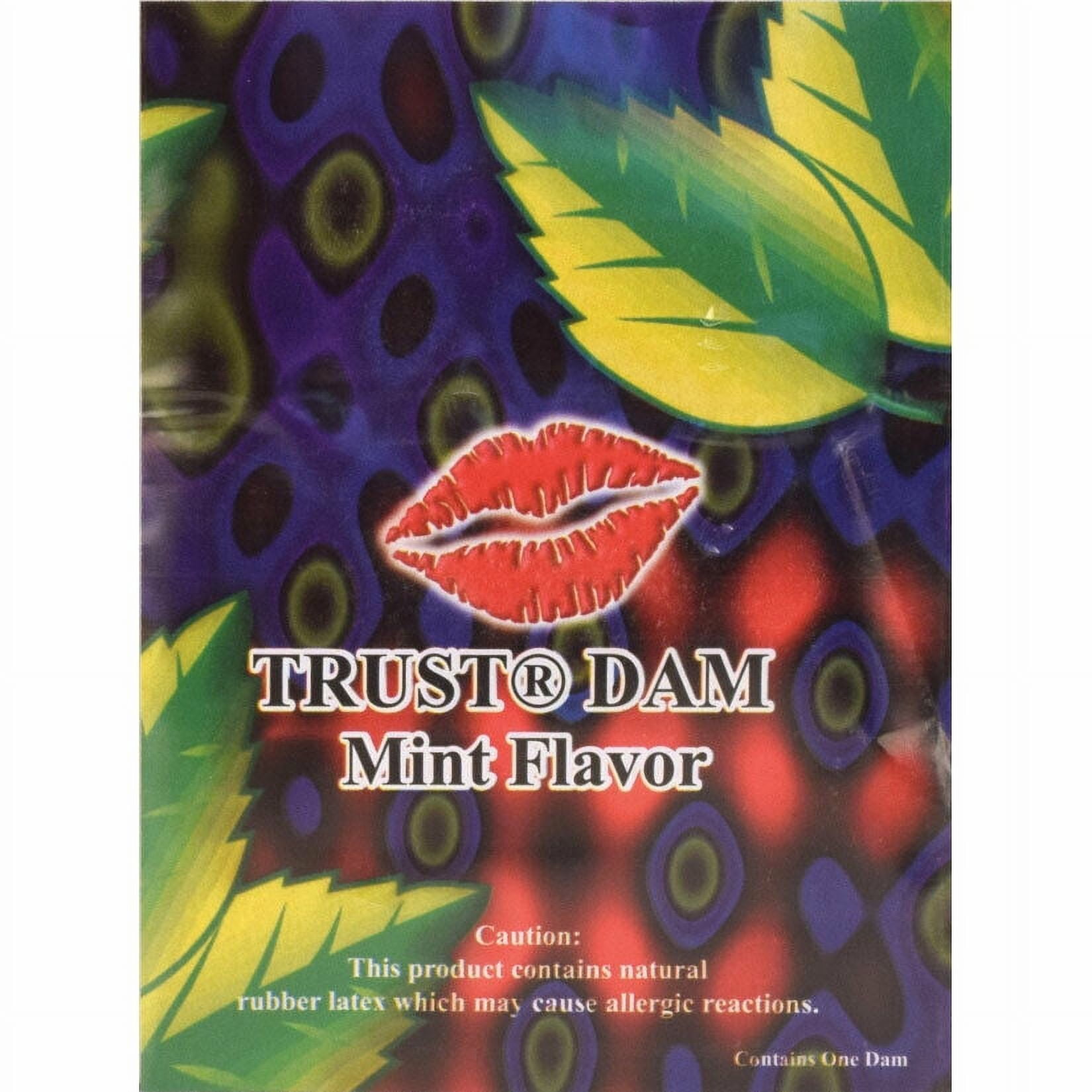 Trustex Dental Dam Flavored Condoms for Oral Sex Latex Sheet Film