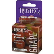 Trustex Grape Flavored Lubricated Condoms