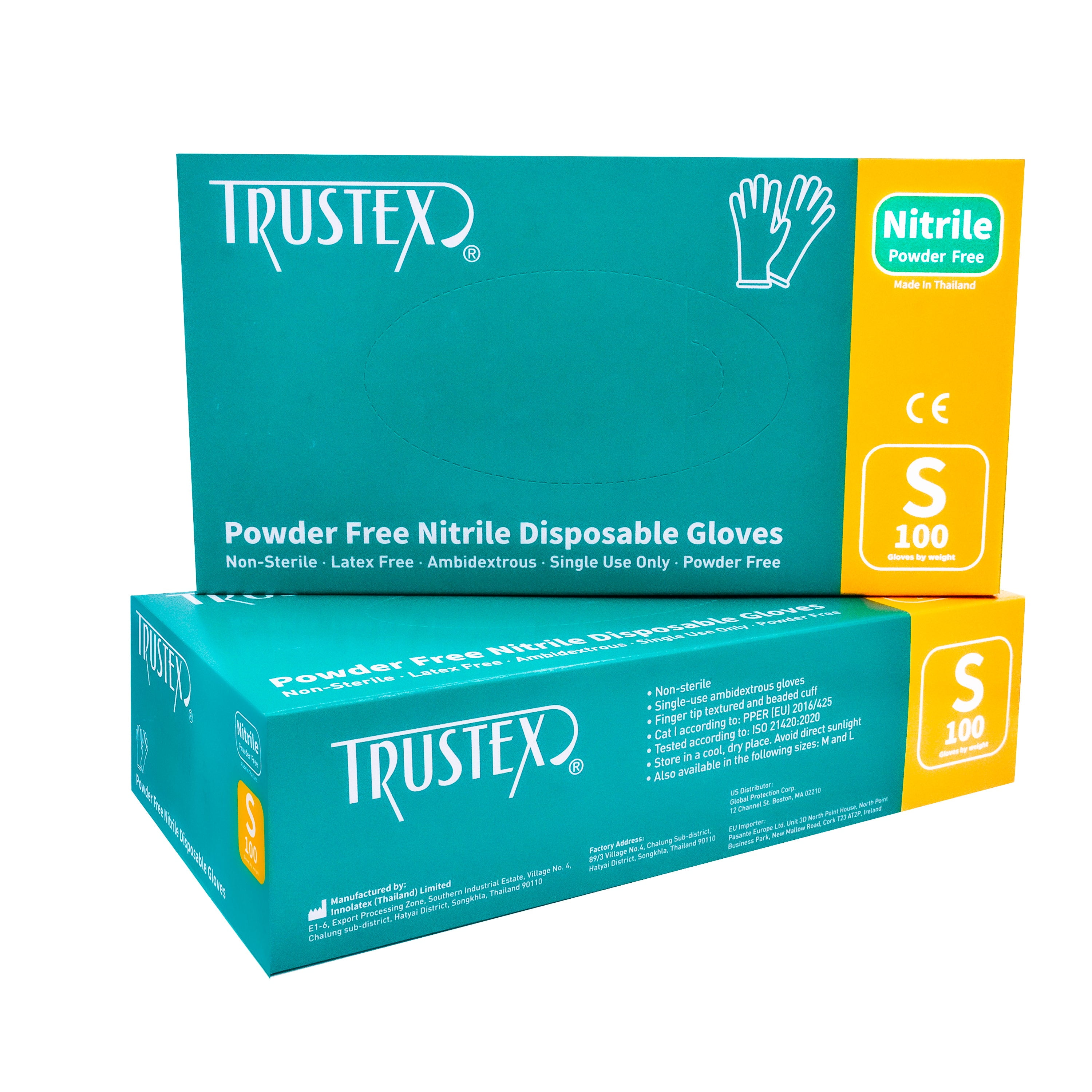 Trustex Nitrile Disposable Gloves | Powder Free | Case of 1,000 | Size Small