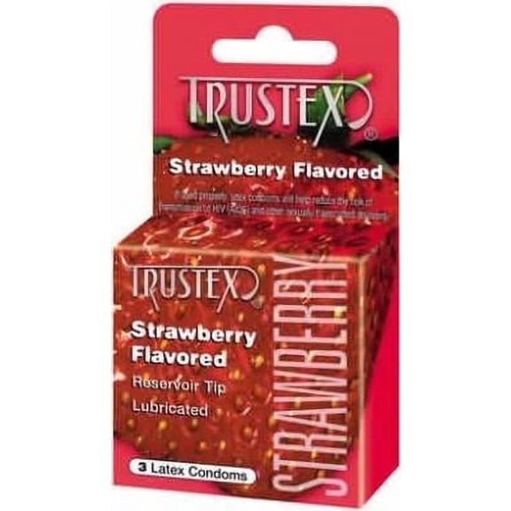 Trustex Strawberry Flavored Lubricated Condoms