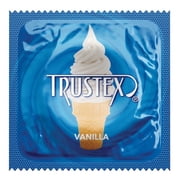Trustex Vanilla + Brass Lunamax Pocket Case, Premium Flavored Lubricated Latex Condoms-12 Count