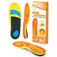 Trustfeet Work Orthotic Heavy Duty Support Insoles,250+lbs Anti Fatigue