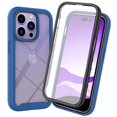 thumbnail image 1 of Trustin Full Body Protection Case for iPhone 15 Pro Max Shockproof Rubber with Built-in Screen Protector Clear Back Cover,Darkblue, 1 of 5