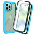 thumbnail image 1 of Trustin Full Body Protection Case for iPhone 15 Pro Shockproof Rubber with Built-in Screen Protector Clear Back Cover,Blue, 1 of 5