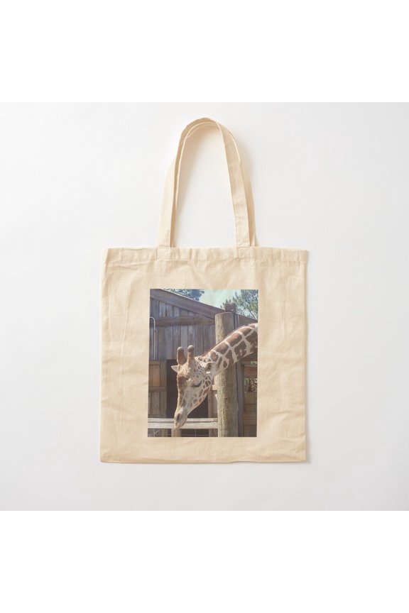 Trusting Giraffe Canvas Tote Bags, Reusable Shopping Bag
