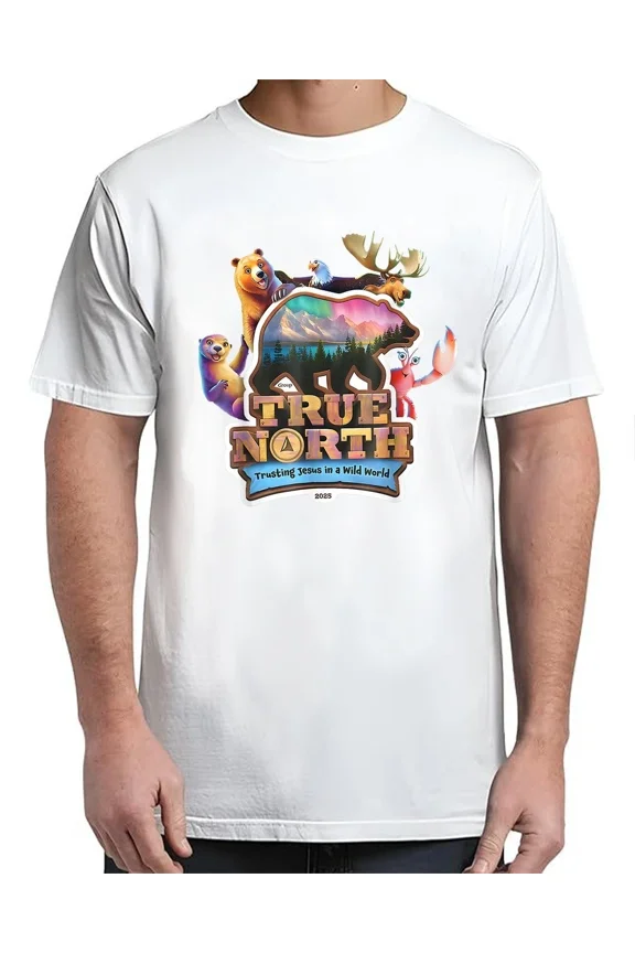 Trusting Jesus Wilderness Christian True North For Adult S-4XL T-Shirt