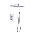 thumbnail image 1 of Trustmade Wall Mounted Square Rainfall Pressure-Balanced Complteted Shower System with Rough-in Valve, 10 inches - 2W02, 1 of 18
