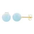 thumbnail image 1 of Trustmark 06mm Aquamarine Ball Stud Earrings 14-20 Gold Filled, 1 of 3