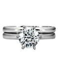 thumbnail image 1 of Trustmark 1.25ct Ice on Fire CZ 2 Pc Stainless Steel Wedding Ring Set, Bella sz 8.0, 1 of 2