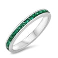 thumbnail image 1 of Trustmark Stackable Simulated Emerald Eternity Band Ring, Elaina, 1 of 1