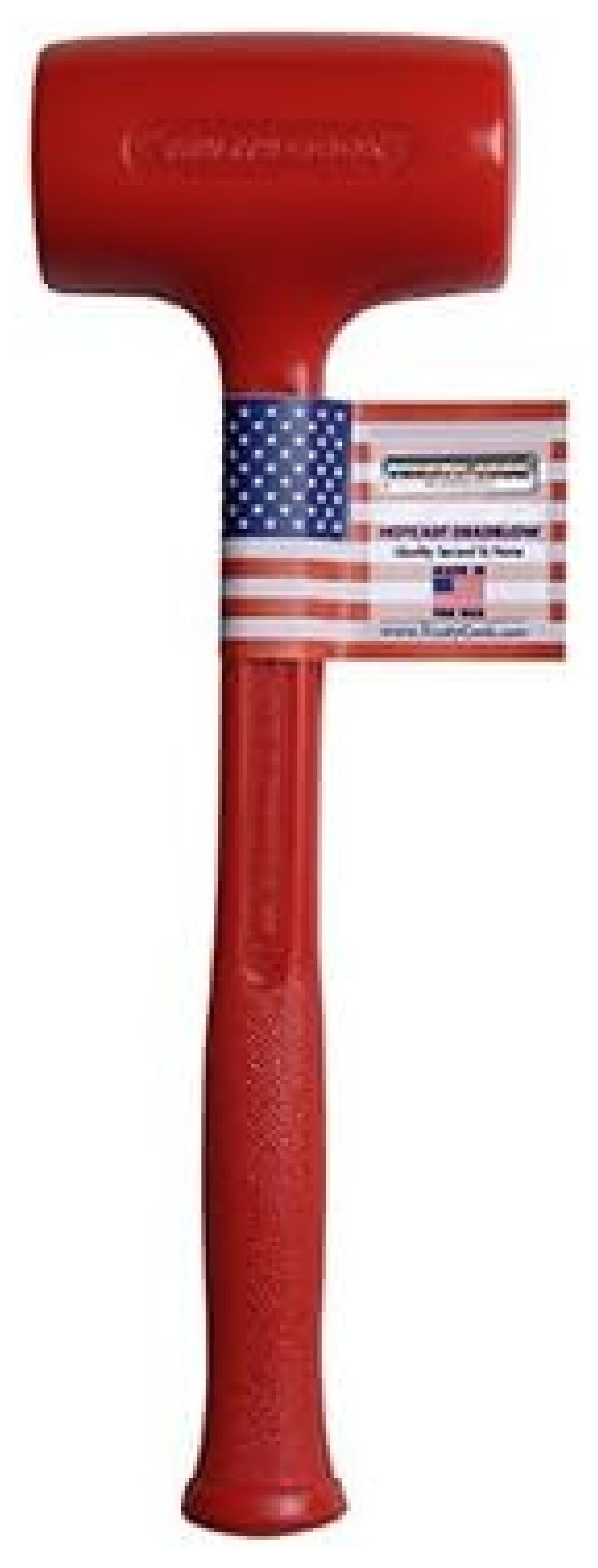 TrustyCook Model 345 oz Polyurethane Dead Blow Hammer RedF