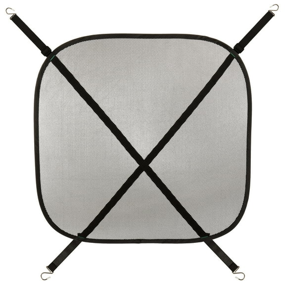 TrustyPup Car Pet Barrier Easy-Install Adjustable Mesh Back Seat Pet Barrier, Black