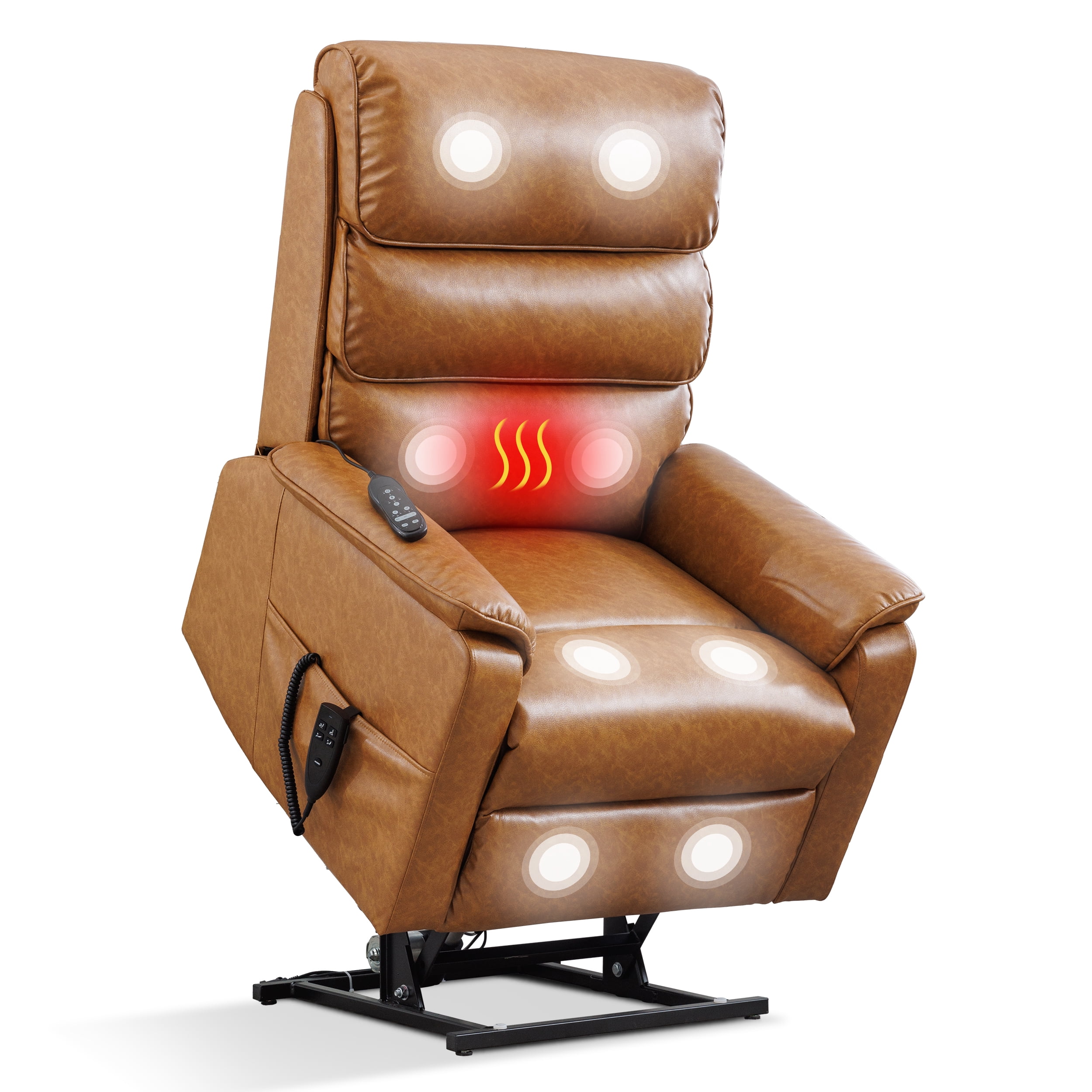 Trustyue Dual Motor Power Lift Recliner Chair with Massage and Heat ...